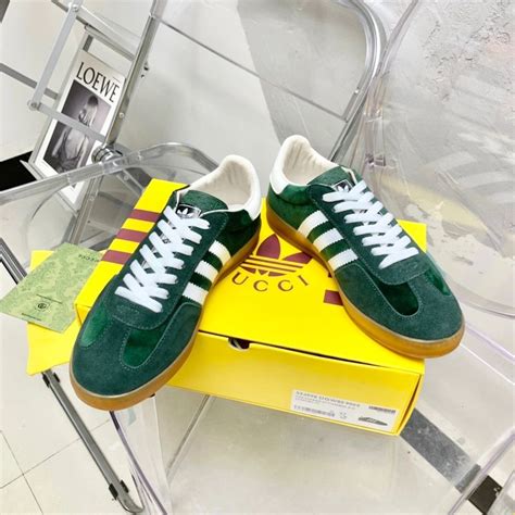 adidas gazelle green gucci|adidas x gucci usa.